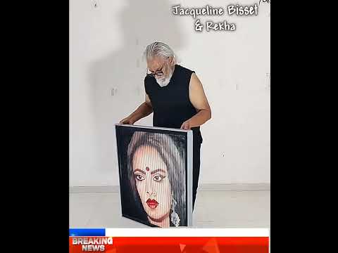 "Ek Nazar Rekha, Dusri Nazar Jacqueline Bisset – Akbar Momin Ka 2 Month Wala 3D Art!" #shorts