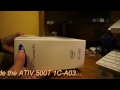 Samsung ATIV Smart PC XE500T with included keyboard dock and NFC radio unboxing
