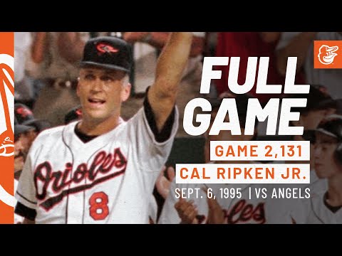 Game 2,131 - Cal Ripken, Jr. Makes History | Angels at Orioles: FULL Game video clip