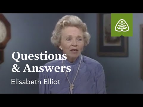 Questions & Answers: Suffering Is Not For Nothing with Elisabeth Elliot