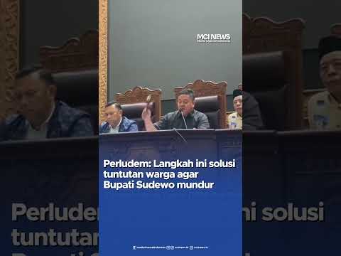Video thumbnail DPRD Pati Resmi Bentuk Pansus Pemakzulan Bupati Sudewo, Perludem Buka Suara