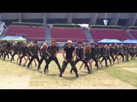 Korean Cheerleaders!! 서울종합예술학교 의 쩌는 댄스!!!!