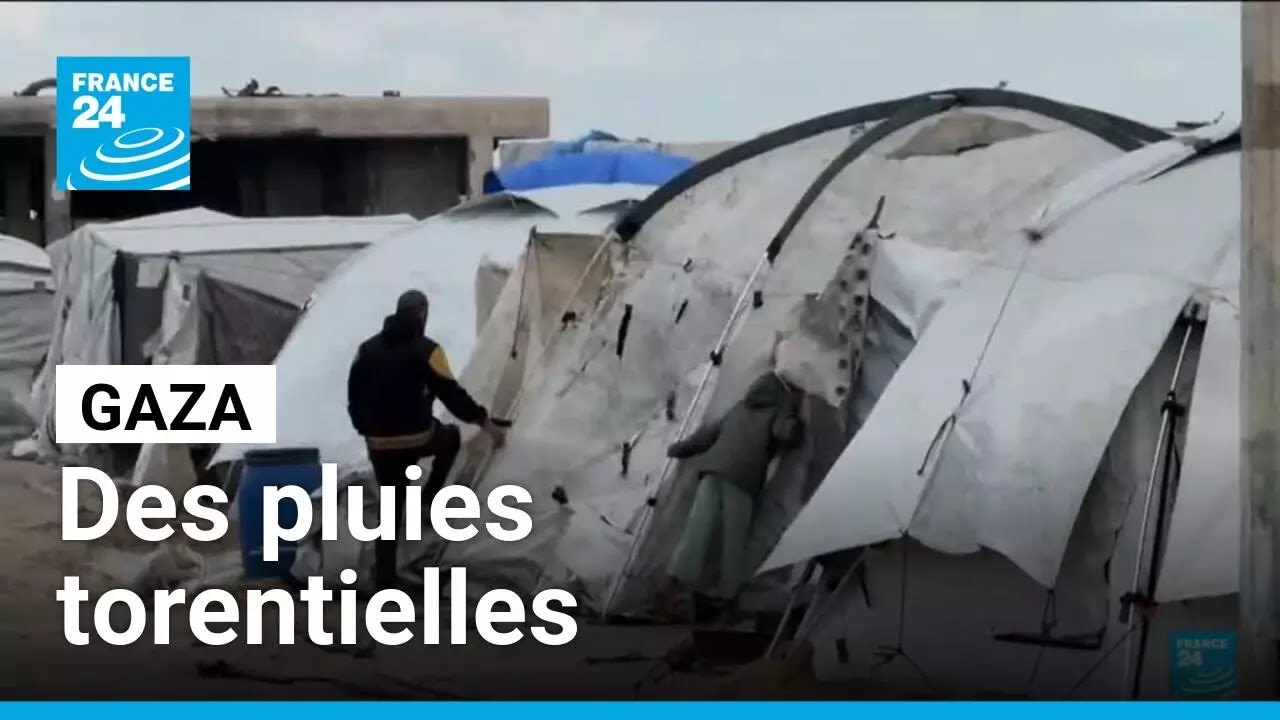 Gaza : la situation humanitaire est aggravée par des pluies torentielles • FRANCE 24