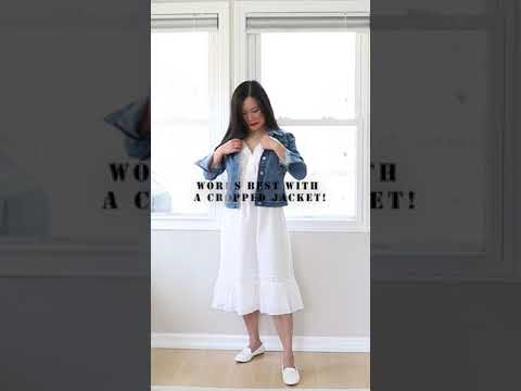 Video: How to wear midi dress in spring #shorts