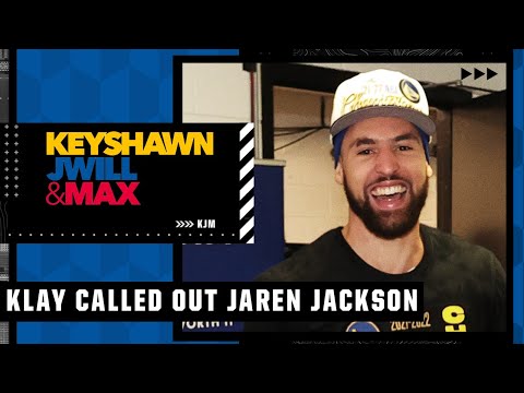 Klay Thompson called Jaren Jackson Jr. a 'bum' & a 'clown' for his 'Strength in numbers' Tweet | KJM video clip