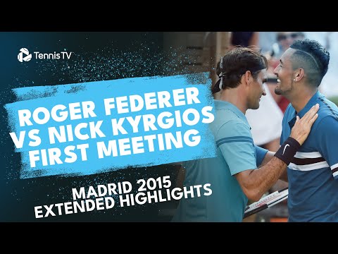 Roger Federer vs Nick Kyrgios Blockbuster First Meeting! | Madrid 2015 Extended Highlights