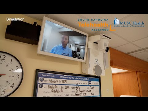 screenshot of youtube video titled Medical University of South Carolinas Tele-ICU Tour and Demonstration