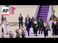 Saudi Arabias crown prince gives Trump a lavish royal welcome
