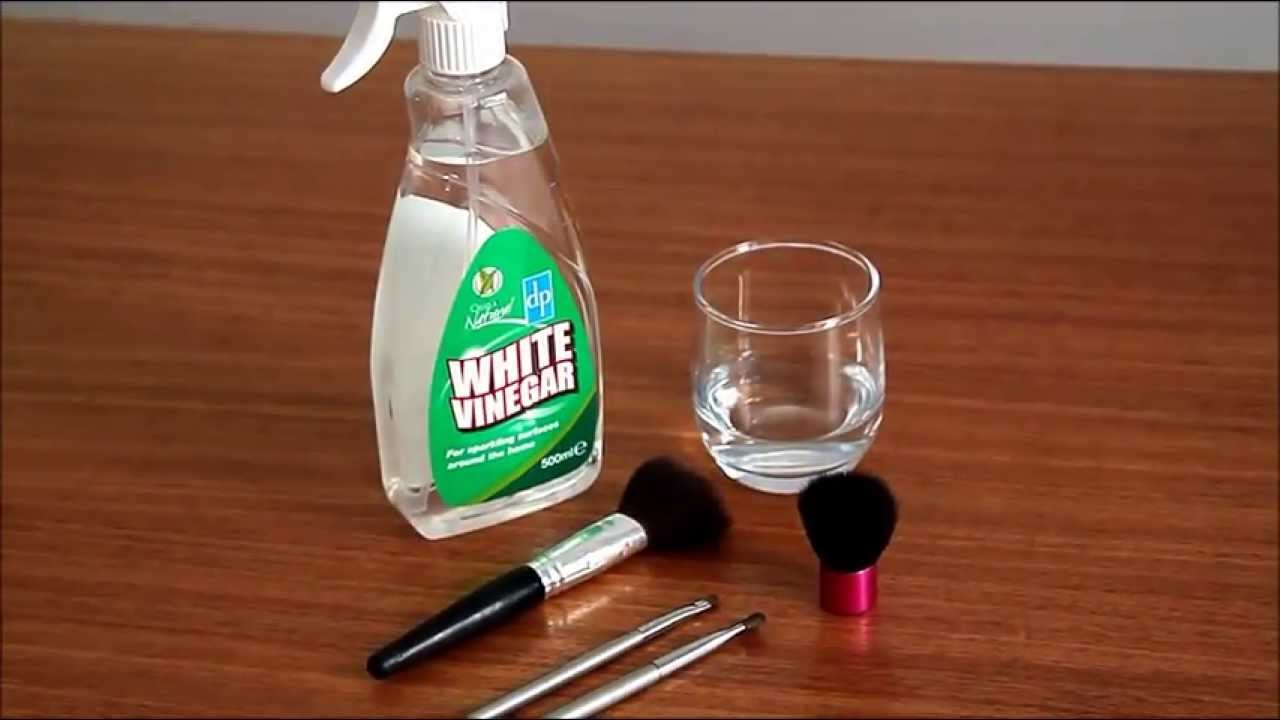 can you clean makeup brushes vinegar