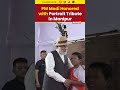 #manipurvisit | PM Modi arrives in Churachandpur, greeted warmly by students #pmmodi #shorts