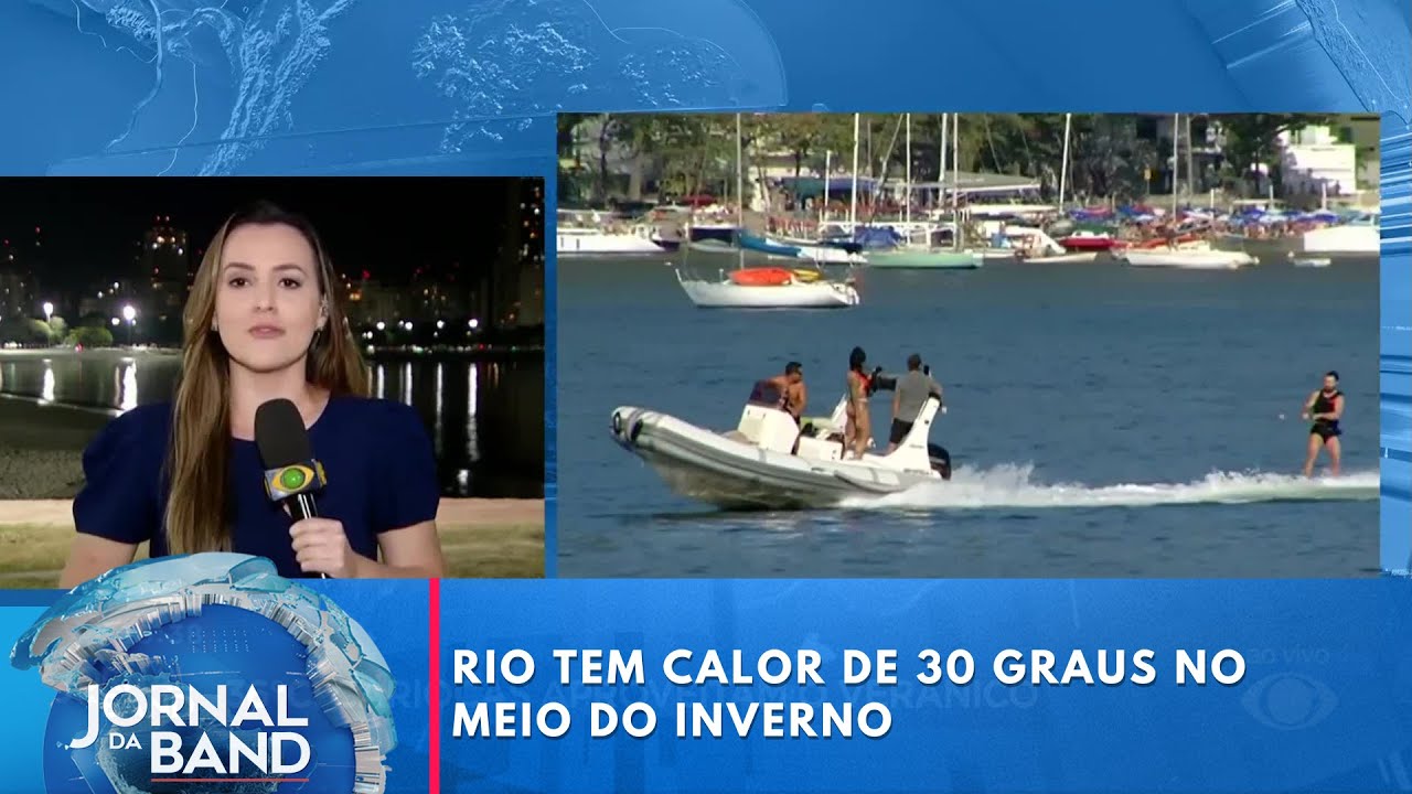Rio tem calor de 30 graus no meio do inverno