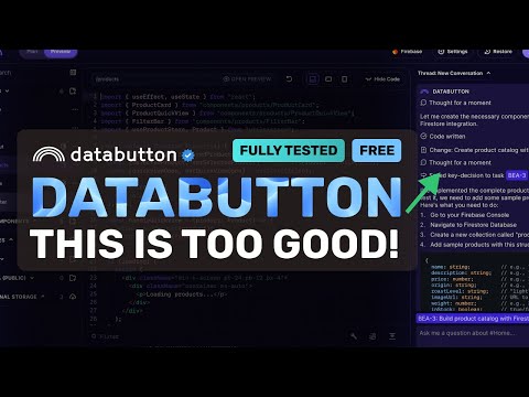 Databutton: This AI Coder can REASON & Create FULL STACK Apps in SECONDS!