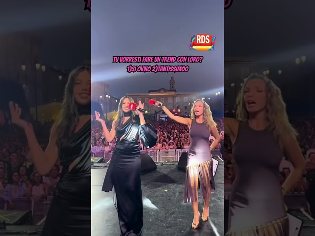 LISA LUCHETTA E SAMARA TRAMONTANA E IL TREND CON IL PUBBLICO DELL’RDS SUMMER FESTIVAL #tiktok #perte