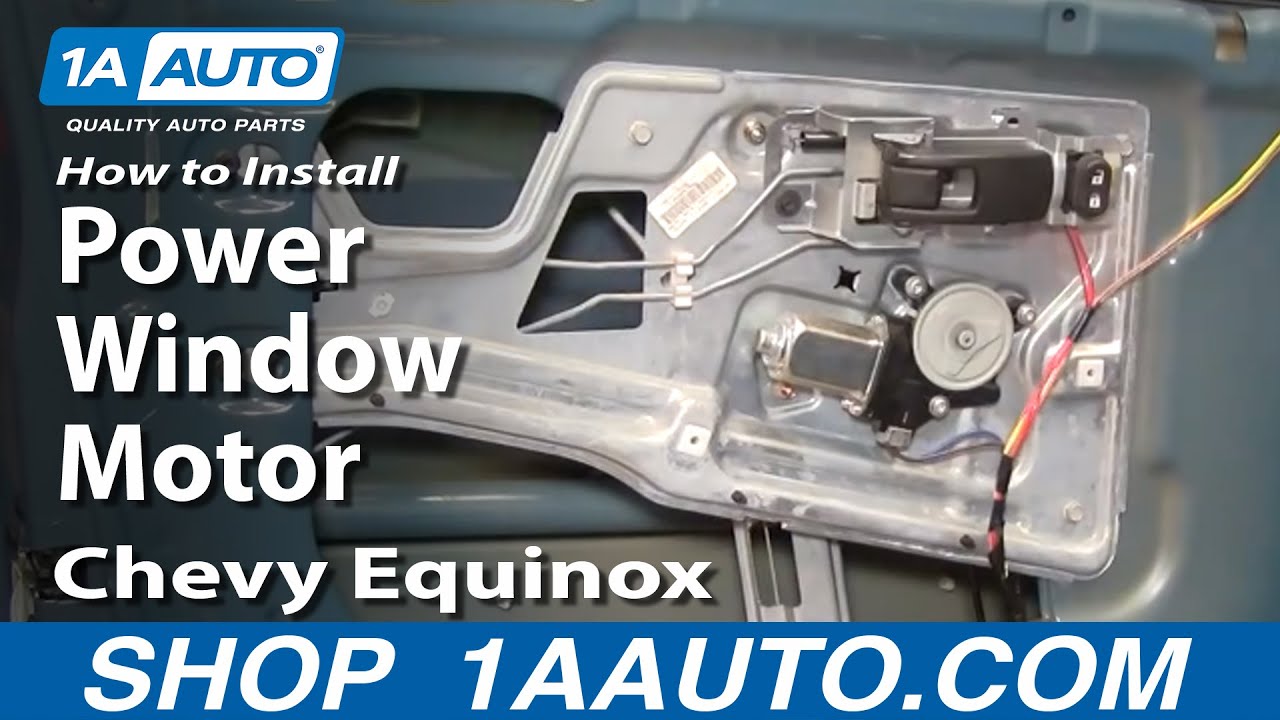 How To Install Replace Power Window Motor Chevy Equinox 05 ... relay for 1991 chevy cavalier wiring diagram 