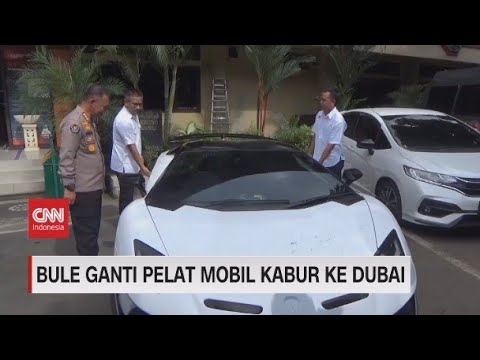 Bule Ganti Pelat Mobil Kabur ke Dubai