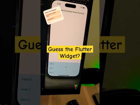 Can You Guess This Flutter Widget ❓️❔️
