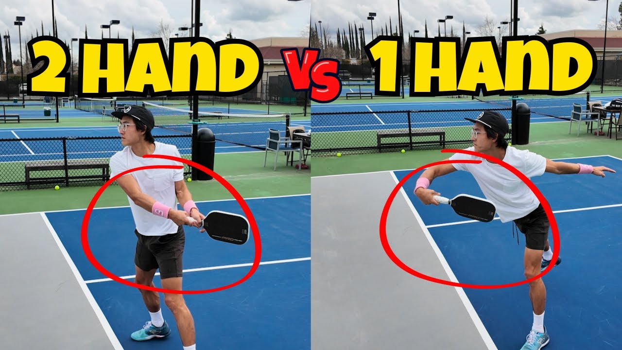 TWO HAND vs ONE HAND BACKHAND! | 5.0 Pickleball Training (Full Session)