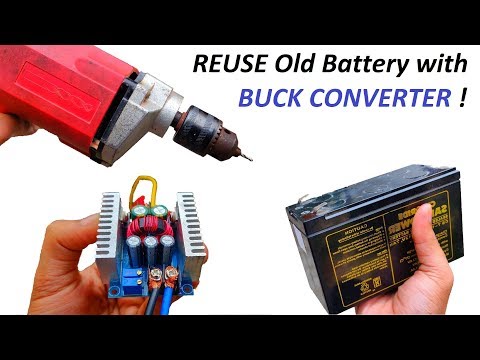 How to Reuse 36v UPS Battery with 12v 20 Amps Buck Converter (250W) for Inverter