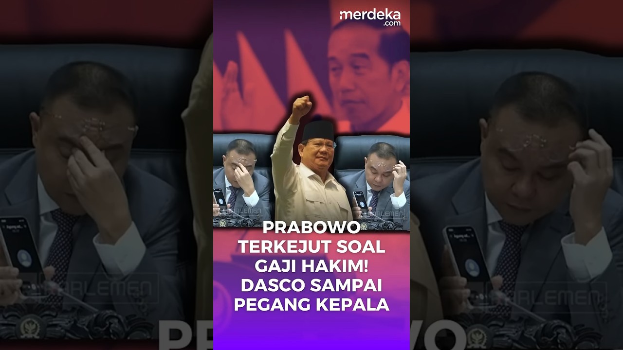 Dasco Sampai Pegang Kepala, Prabowo Ke Hakim: Saya Kaget Dengar Gaji Kalian #merdekadotcom
