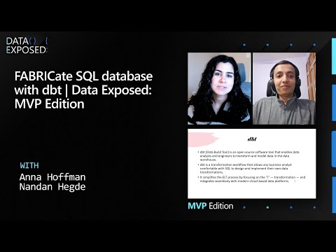 FABRICate SQL database with dbt | Data Exposed: MVP Edition