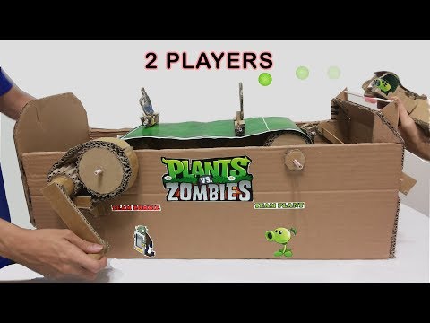 How to make (2 players) Plant vs Zombies cardboard version