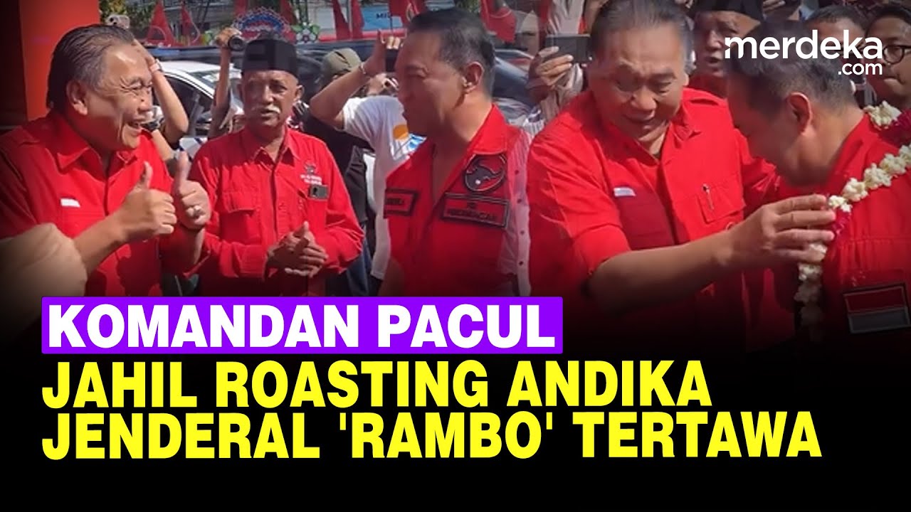 Komandan Pacul PDIP Jahil Roasting Andika, Jenderal Kekar 'Rambo' Ketawa Beri Jempol