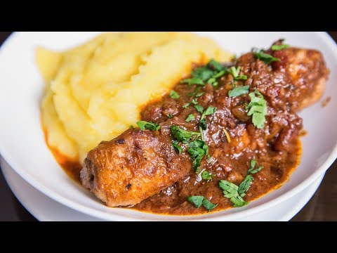 Куриные голени тушеные в вине | Курица в винном соусе | Ножки рецепт | АСМР