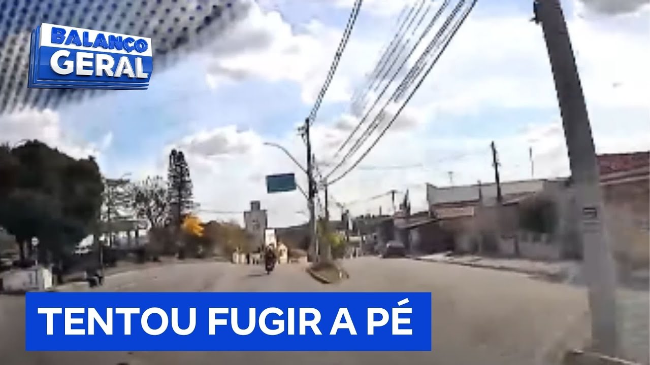 Perseguição eletrizante suspeito com moto roubada tenta escapar da polícia