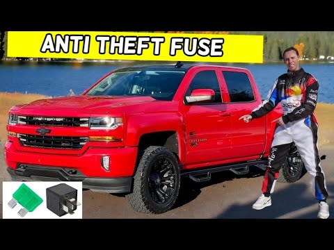 CHEVROLET SILVERADO ANTI THEFT FUSE LOCATION REPLACEMENT 2014 2015 2016 2017 2018 2019