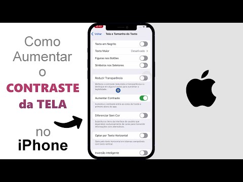 Como Aumentar o CONTRASTE da TELA no iPhone