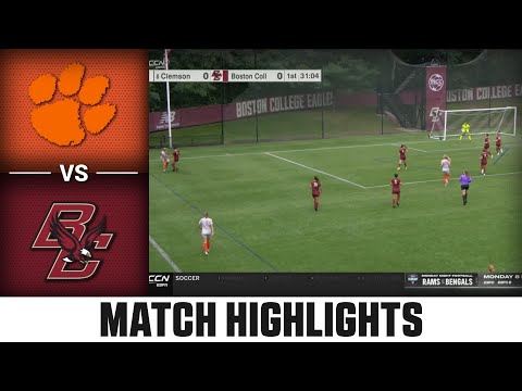 Clemson vs. Boston College ACC Women’s Soccer Highlights (2023)