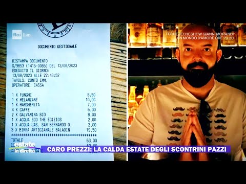 Caro prezzi: la calda estate degli scontrini pazzi - Estate in diretta - 25/08/2023