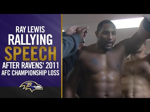 Ray Lewis' Rallying Speech After Ravens' 2011 AFC Championship Loss | Baltimore Ravens video clip