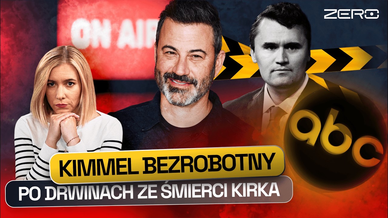 JIMMY KIMMEL TRACI PRACĘ PO FAKE NEWSACH O MORDERCY CHARLIEGO KIRKA. TYLER ROBINSON PRZESŁUCHANY