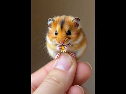 viral cute baby hamster in human hand📸#cute #aishorts #animals #wildlife #motivation #youtubeshorts