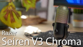 Vido-Test : Razer Seiren V3 Chroma im Test - Schickes USB-Mikrofon mit praktischen Features uns RGB