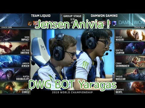 TL(Jensen アニビア) VS DWG(Beryl グラガス) D8G2 Group D - Worlds 2019 Group Stage