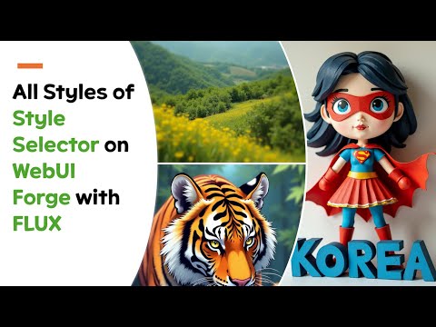 All Styles of Style Selector on WebUI Forge with FLUX