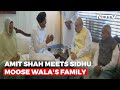 Sidhu Moose Wala killing: Amit Shah meets singer's family in Chandigarh