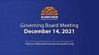 Governing Board Meeting - December 14, 2021