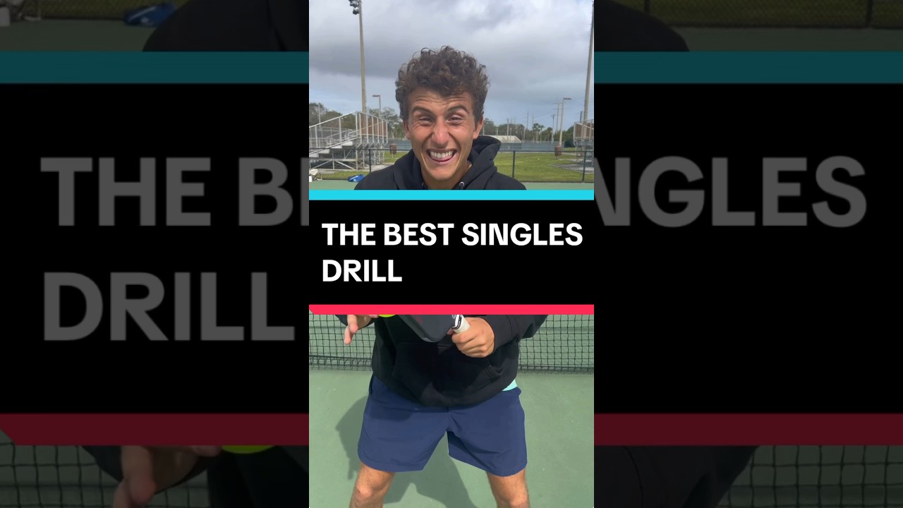 The BEST singles drill #pickleball #pickleballtips #shorts