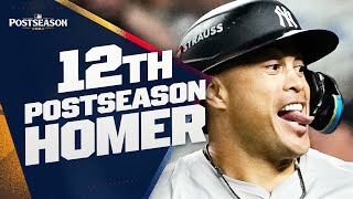 Giancarlo Stanton CRUSHES a STANTONIAN BLAST! (His 12th career Postseason home run w/the Yankees!)