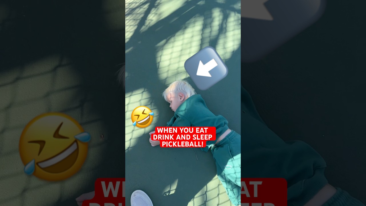 My boy fell asleep on the court while I was filming today 🤣