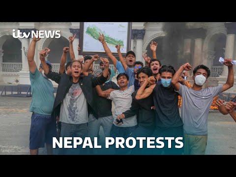 Nepal's prime minister resigns and parliament set on fire during violent protests | ITV News