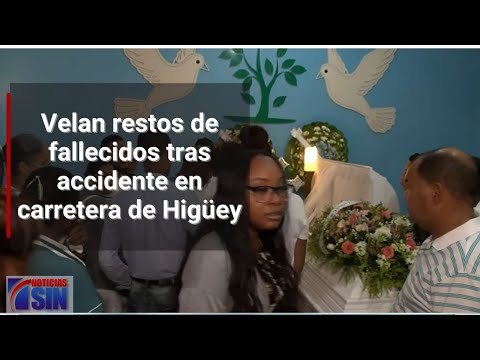 Velan restos de fallecidos tras accidente en carretera de Higüey