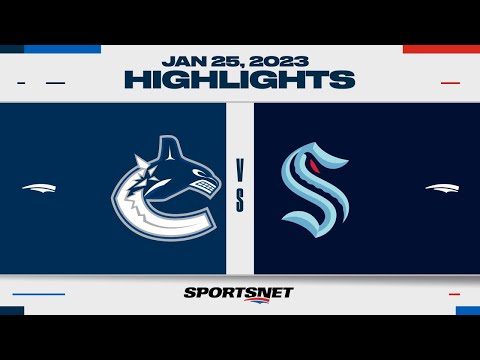 NHL Highlights | Canucks vs. Kraken - January 26, 2023