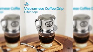 Pratinjau video produk One Two Cups Vietnam Drip Coffee Filter Pot Saringan Kopi 180ml 8Q - LC1