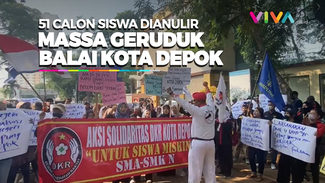 Kisruh 51 Calon Siswa Dianulir, Massa Geruduk Balai Kota Depok