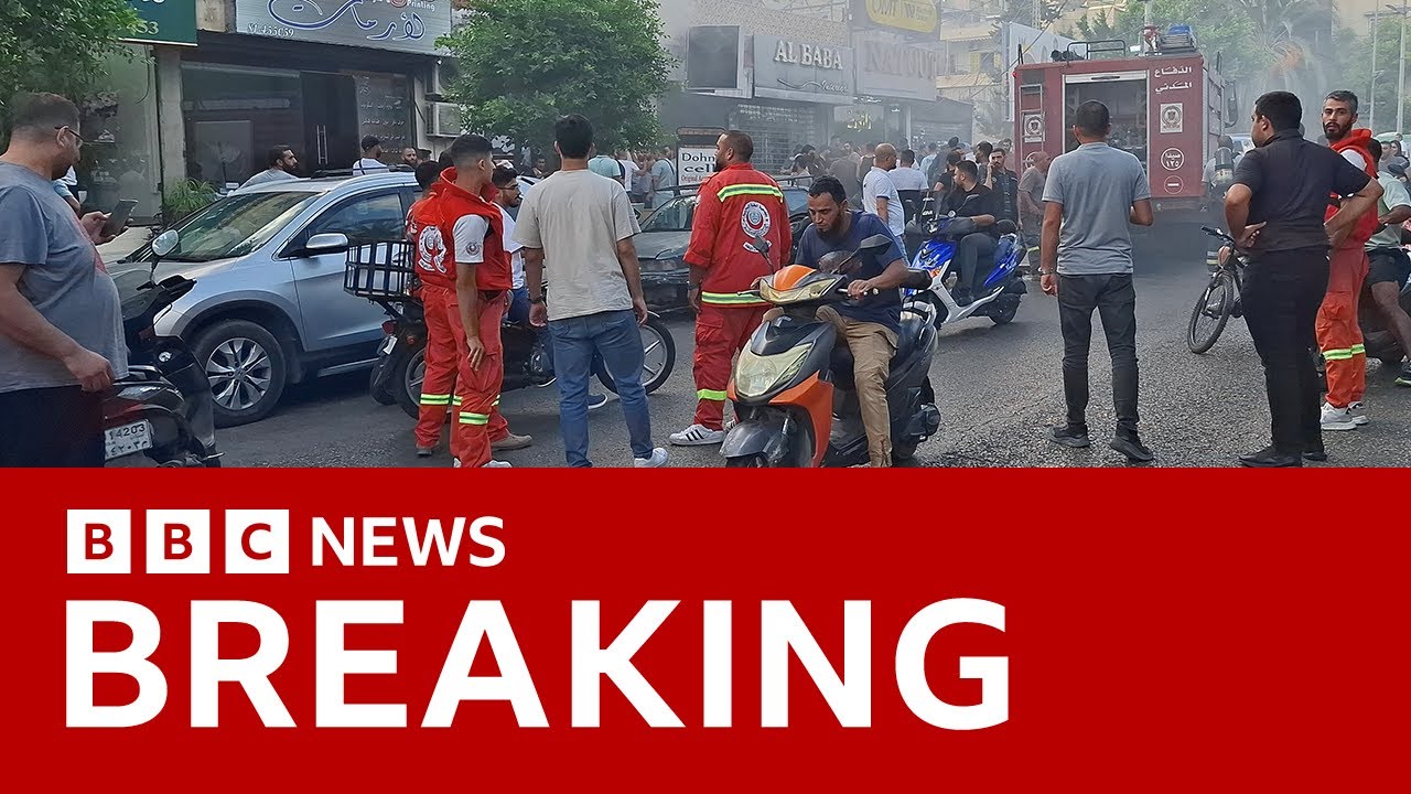 Exploding walkie-talkies kill at least three and injure hundreds in Beirut | BBC News