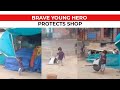 Minister shares viral video of boy saving shop